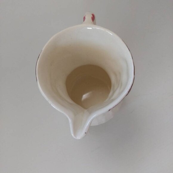 Vintage Wade Ceramic Creamer Mini Pitcher Flower Basket Weave England - Picture 7 of 11